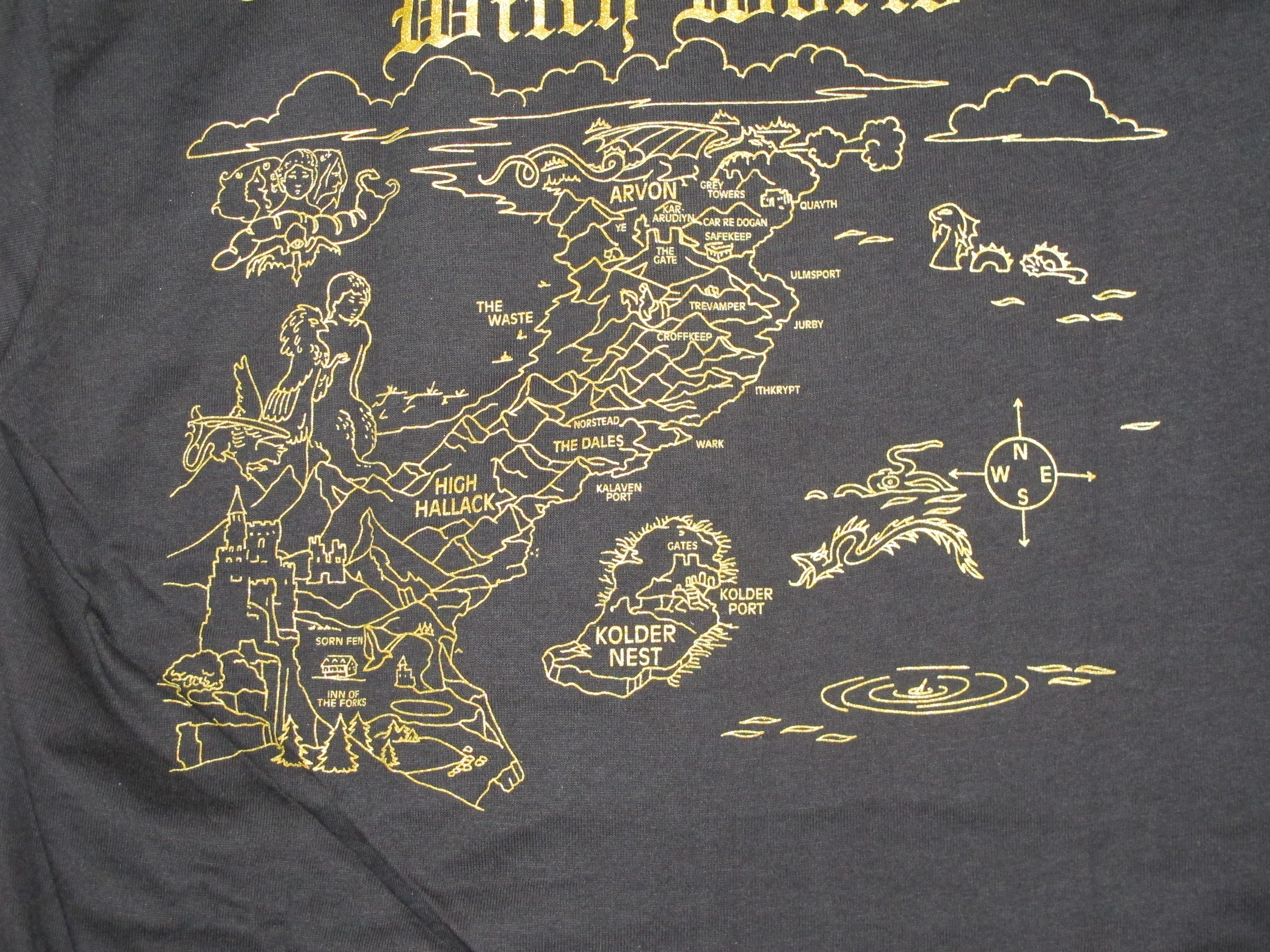 witch world t shirt back detail